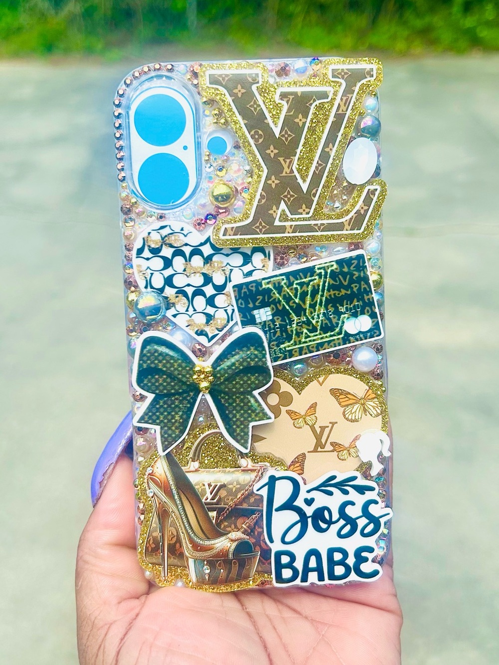 iPhone 16 PLUS🖤Bling Case